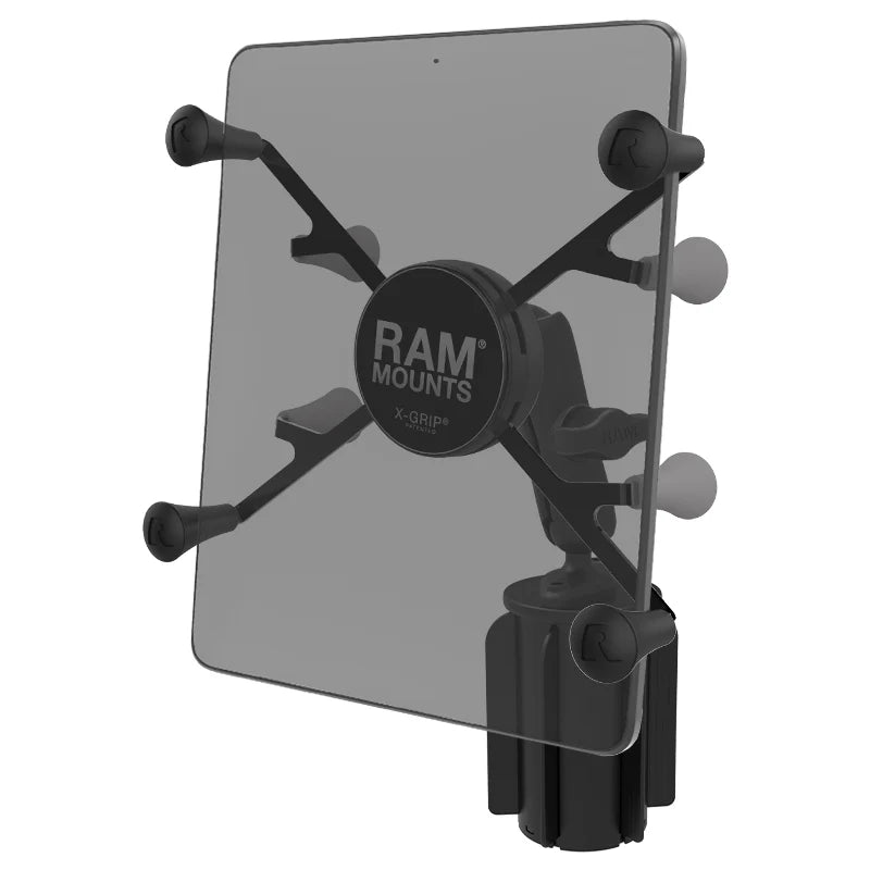 RAM MOUNTS | RAM X-Grip with RAM-A-CAN II Cup Holder Mount for 7"-8" Tablets