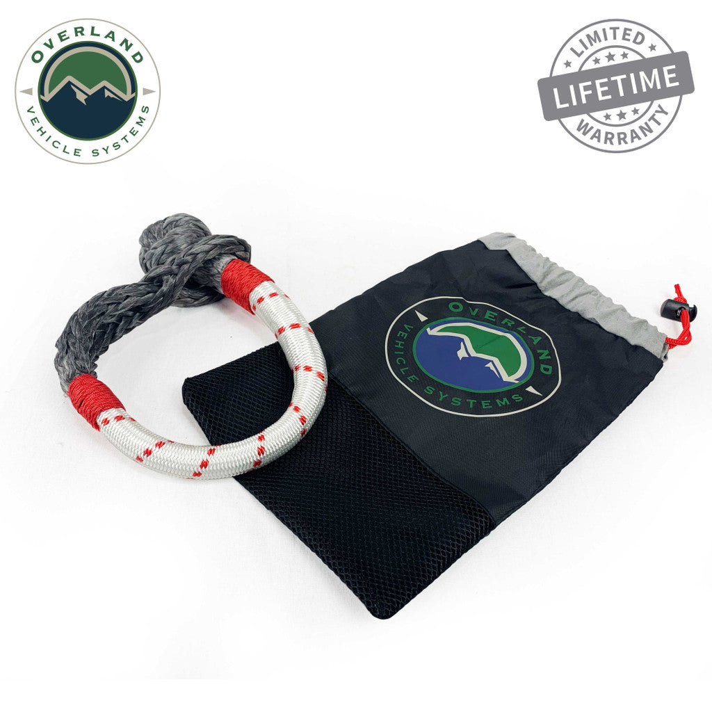 OVERLAND VEHICLE SYSTEMS | Soft Shackle 7/16" 41,000 lb. With Loop & Abrasive Sleeve - 23" With Storage Bag (19129903)