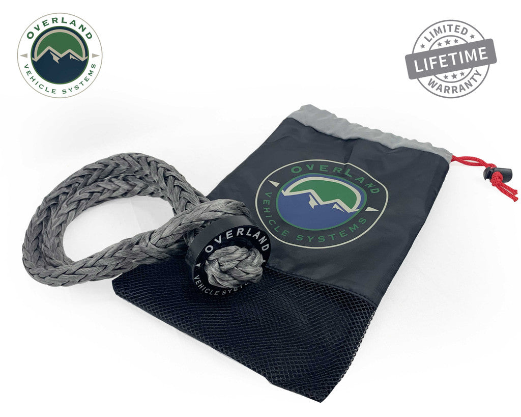 OVERLAND VEHICLE SYSTEMS | Soft Shackle 7/16" 41,000 lb. With Collar - 22" & Storage Bag Universal (19139919)