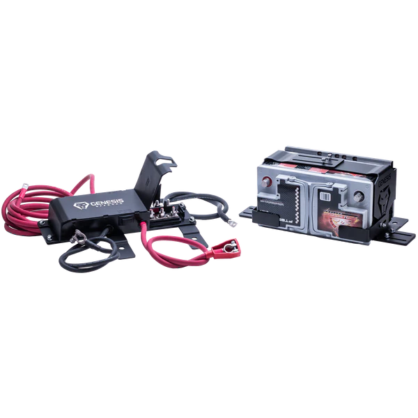 GENESIS OFFROAD | 392 & Diesel Wrangler Dual Battery System - Under Seat (222-JLDG3-UNDERSEAT)