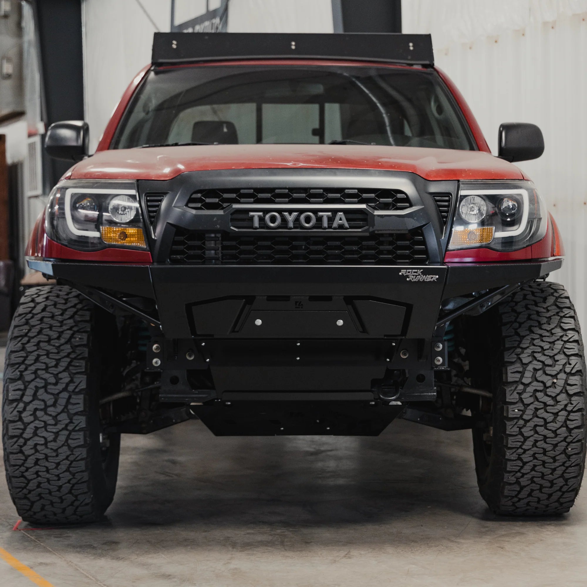 C4 FABRICATION | Tacoma 2nd Gen Rock Runner Front Bumper with Low Bull Bar