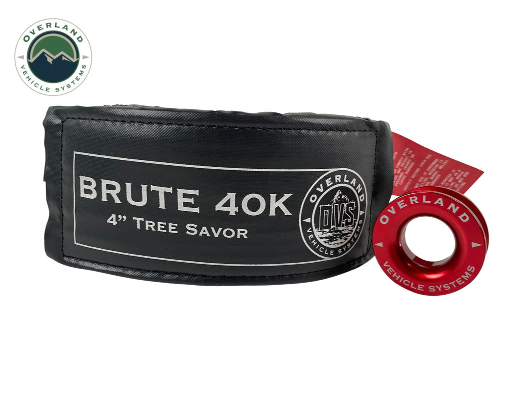 OVERLAND VEHICLE SYSTEMS | 4" X 8' Tree Savor and 2.5" Recovery Ring Combo Kit (19-4079)