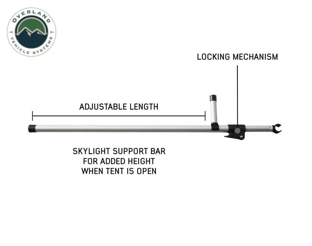 OVERLAND VEHICLE SYSTEMS | Bushveld II Roof Top Tent Replacement Skylight Brace (18189901-W03)