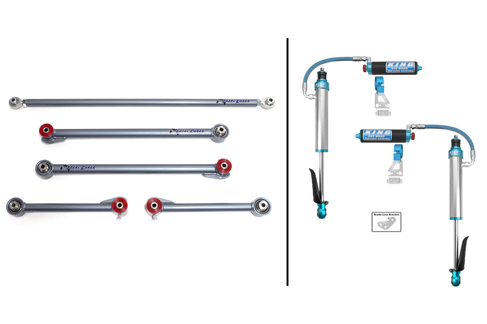 TOTAL CHAOS FABRICATION | Land Cruiser 250 Series & Tacoma 4th Gen (2024 - Present) Rear Links W/ King 2.5 Inch Diameter Shocks (24-25-RLP)