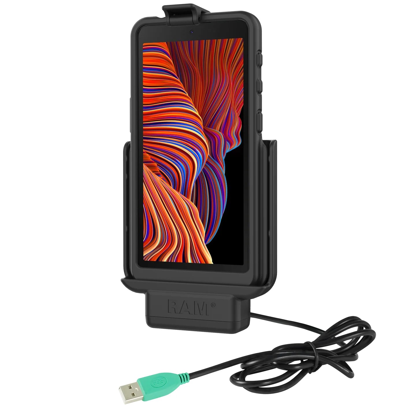 RAM MOUNTS | RAM EZ-Roll'r Powered Dock for Samsung XCover 5 with RAM Skin