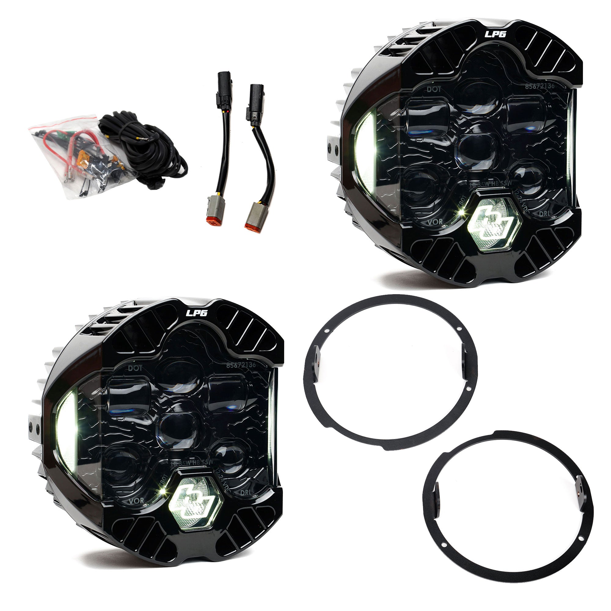BAJA DESIGNS | DOT LP6 LED Headlight Kit - Jeep 2007-2018 Wrangler JK