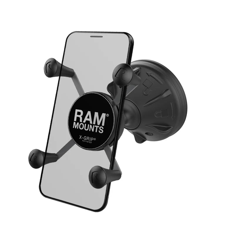 RAM MOUNTS | RAM X-Grip Phone Mount with RAM Mighty-Buddy Suction Cup
