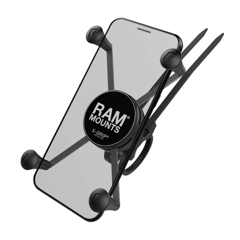 RAM MOUNTS | RAM X-Grip Large Phone Mount with RAM EZ-On/Off Bicycle Base