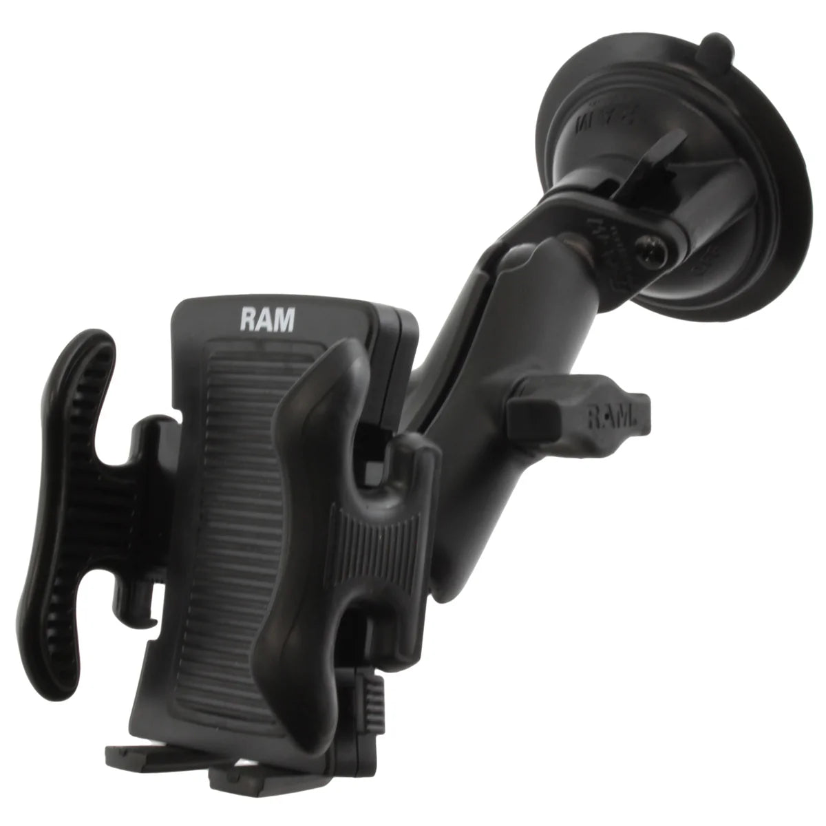 RAM MOUNTS | RAM Twist-Lock Suction Cup Mount with Spring-Loaded Phone Holder