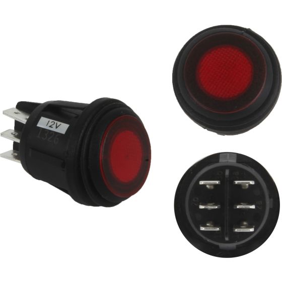 RIGID INDUSTRIES | 3 Position Rocker Switch Red (40181)