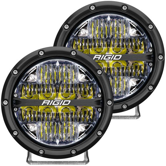 RIGID INDUSTRIES | 360-Series 6 Inch Led Off-Road Drive Optic with White Backlight| Pair (36204)