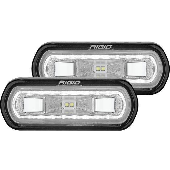 RIGID INDUSTRIES | SR-L Series Off-Road Spreader Pod White Halo | Pair (53120)