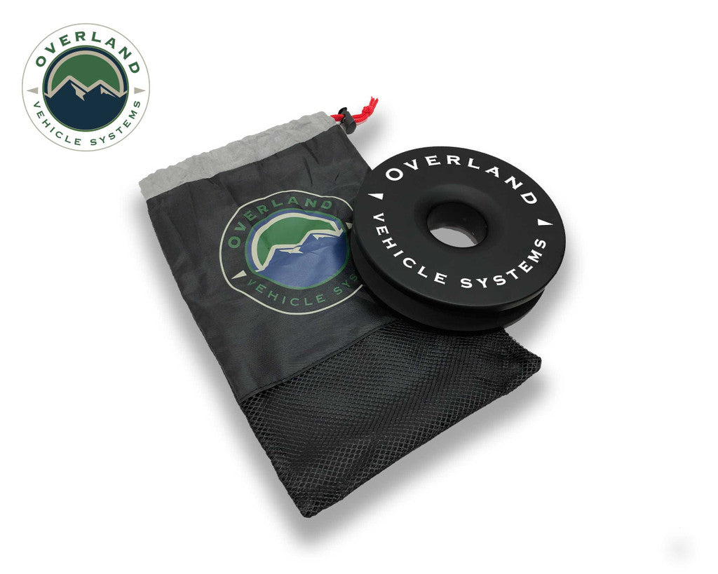 OVERLAND VEHICLE SYSTEMS | Recovery Ring 6.25" 45,000 lb. Black With Storage Bag Universal (19240004)
