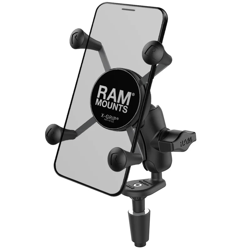 RAM MOUNTS | RAM X-Grip Phone Holder with Motorcycle Fork Stem Base