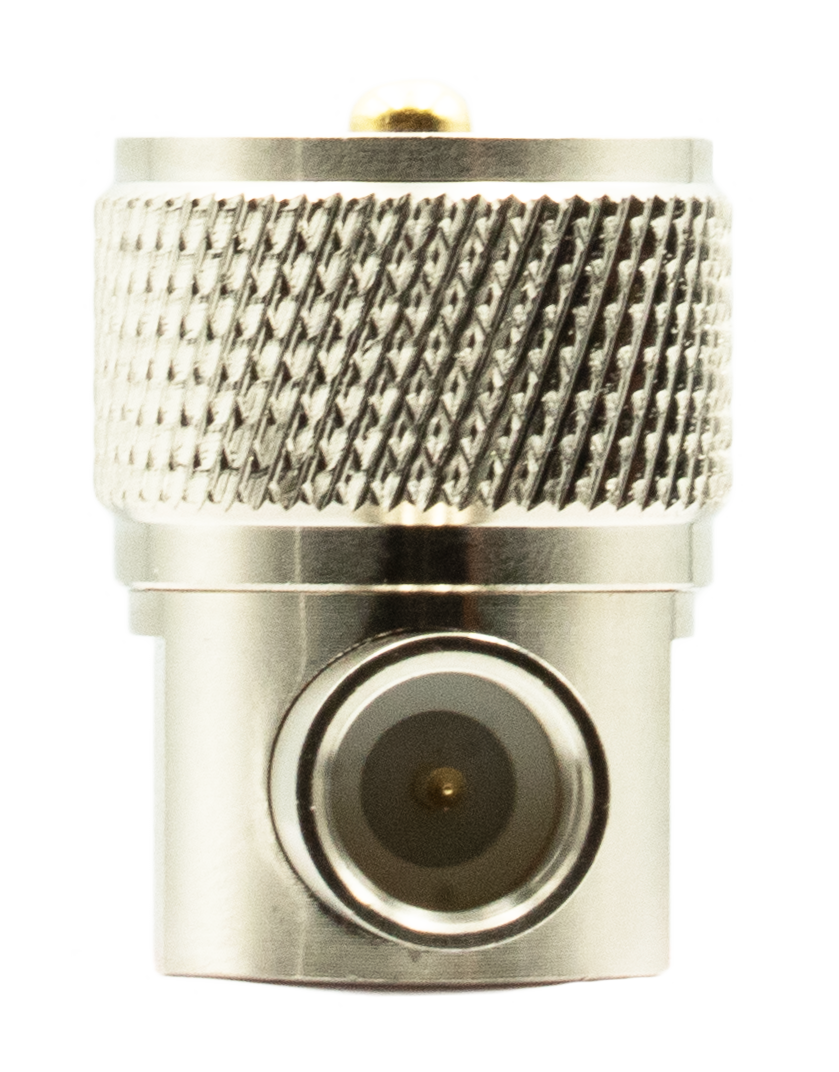 GME RADIOS | FME Male To PL259 Male Right Angle Adaptor (AD518)