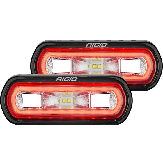 RIGID INDUSTRIES | SR-L Series Off-Road Spreader Pod Red Halo | Pair (53122)
