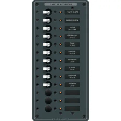 BLUE SEA SYSTEMS | Circuit Breaker Panel DC 13 Position (158907)