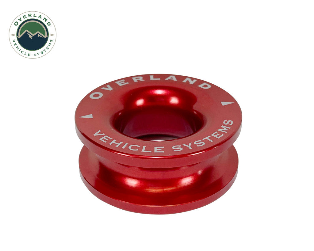 OVERLAND VEHICLE SYSTEMS | Recovery Ring 2.5" 10,000 lb. Red With Storage Bag (19240005)