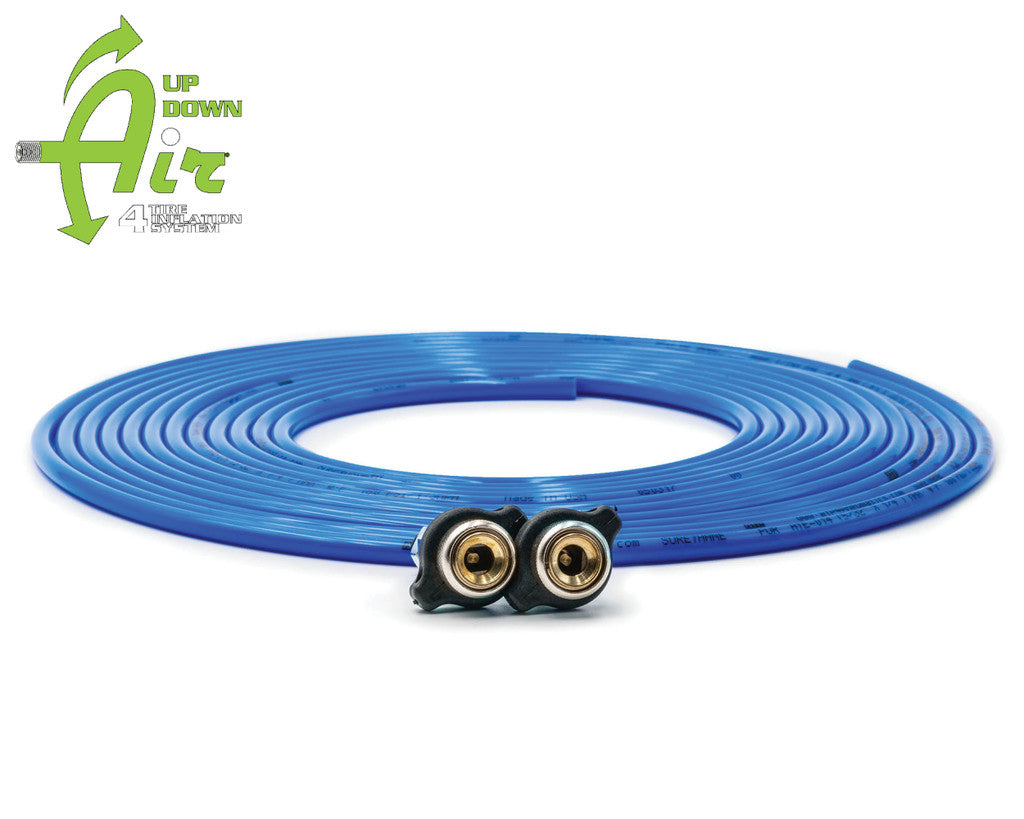 UP DOWN AIR | EGOI Replacement Tire Whip Hose Kit 288″ Blue With 2 Quick Release Chucks (388-2100BLU)