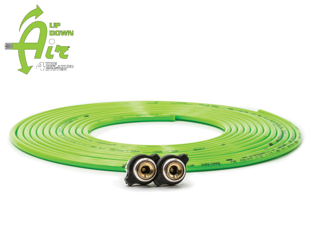 UP DOWN AIR | EGOI Replacement Tire Whip Hose Kit 288″ Green With 2 Quick Release Chucks (388-2100GRN)