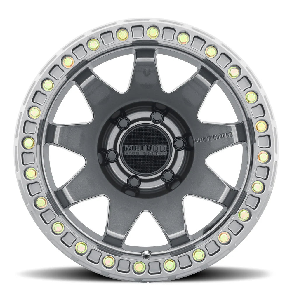 METHOD RACE WHEELS | 108 Beadlock Gloss Titanium Single Wheel (MR10879060844B)