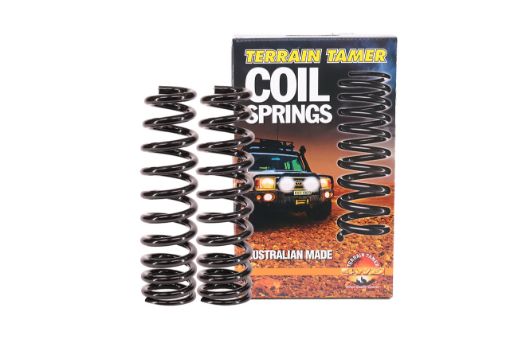 TERRAIN TAMER | Land Cruiser 200 Series GRJ200 & UZJ200 & VDJ200 With KDSS From 8/2007 Front Coil Spring Raised Height 1.5" Comfort Tapered Wire V6 & V8 (TTCS-2366TK)