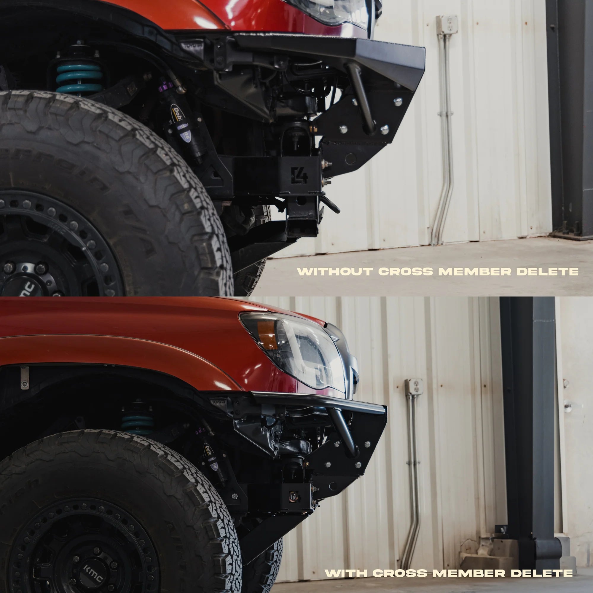 C4 FABRICATION | Tacoma 2nd Gen Rock Runner Front Bumper with Low Bull Bar
