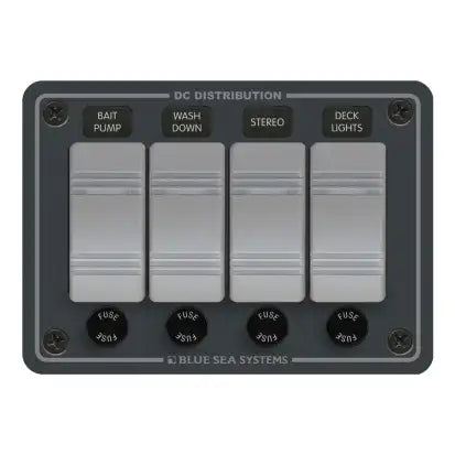BLUE SEA SYSTEMS | Water Resistant Rocker Switch/Fuse Panels (97883)