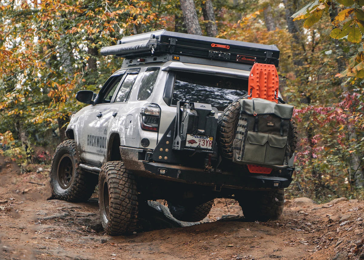 BACKWOODS ADVENTURE MODS | 4Runner 5th Gen 2014-On Hi-Lite High Clearance Dual Swing Out Rear Bumper (BWT4R5-209155B)