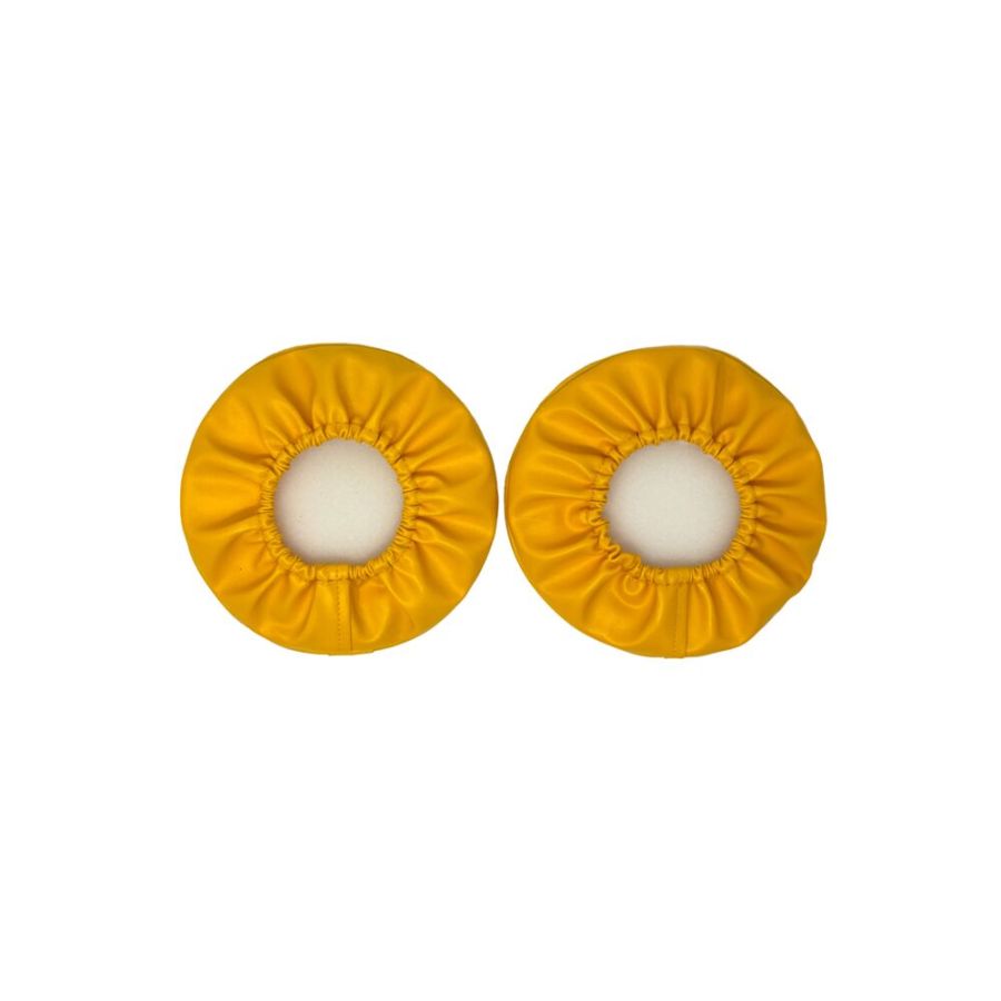 KC HILITES | Cover; Retro 6" Vinyl Yellow w/ Black KC Soft (pr) (5101)