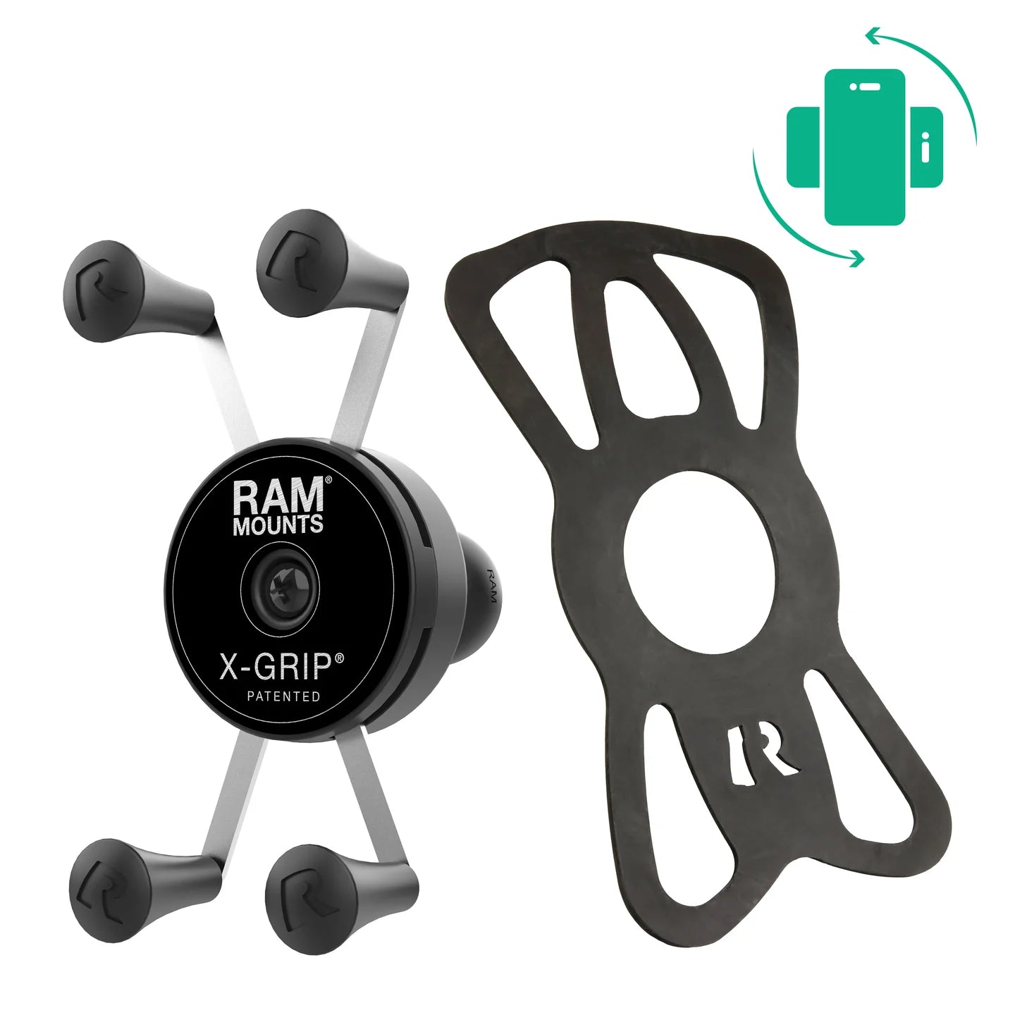 RAM MOUNTS | RAM Rotating X-Grip Phone Holder with Ball - B Size