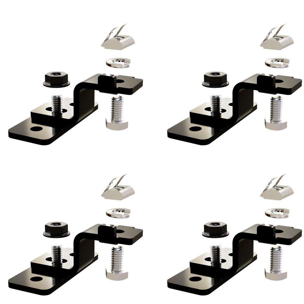 ZAMP SOLAR | Black Universal Reversible Mounting Feet (MFT3004)