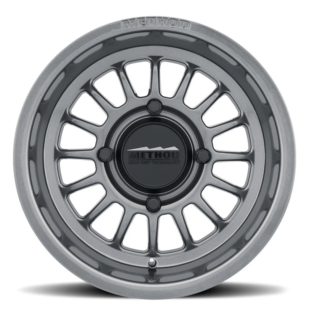 METHOD RACE WHEELS | 411 UTV Bead Grip Gloss Titanium Single Wheel (MR41157046843)