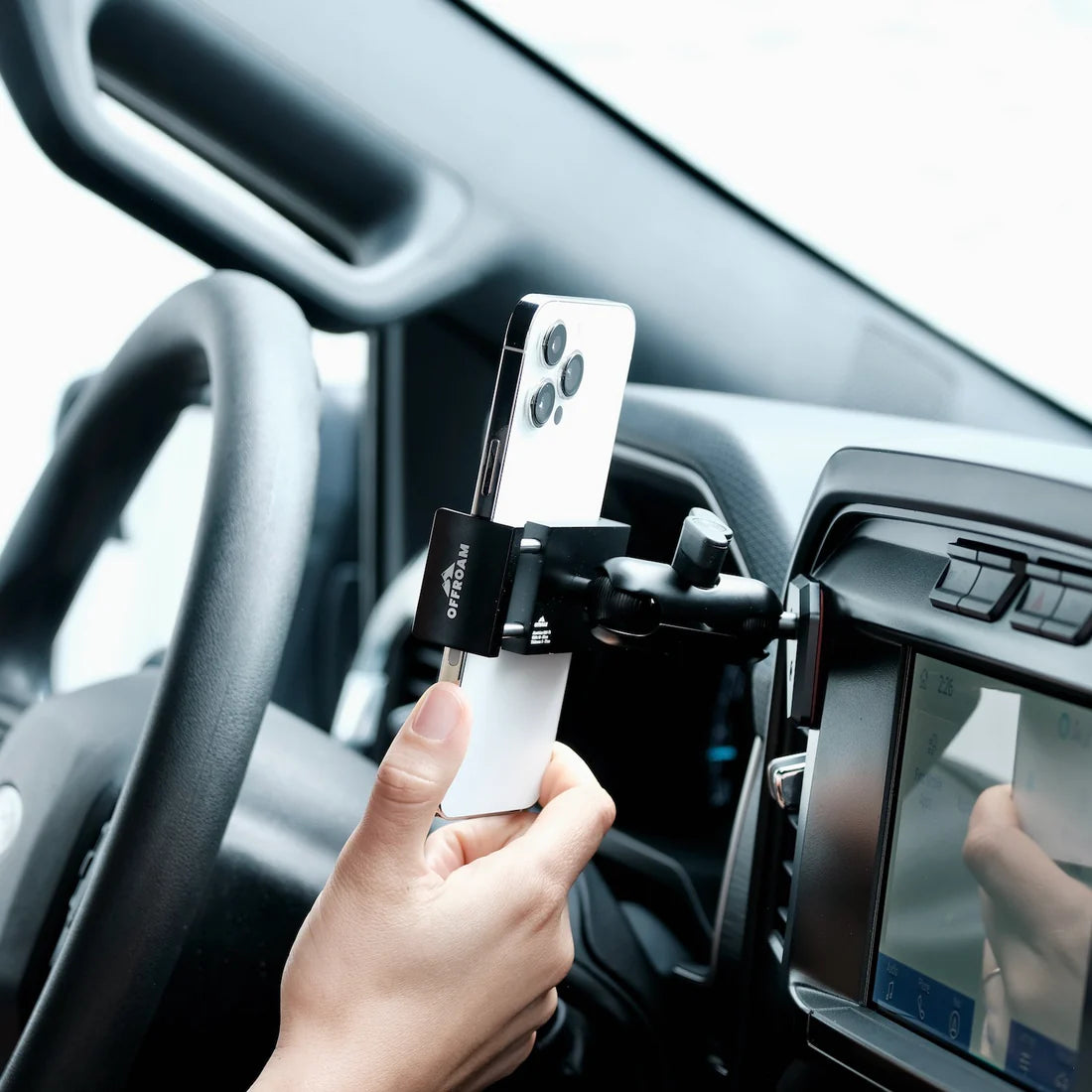 OFFROAM | Ford F-150 2021-2025 | F-250/F-350 2023-2025 | F-150 Lightning (XL & PRO) 2022-2024 Phone Mount (EE20015)