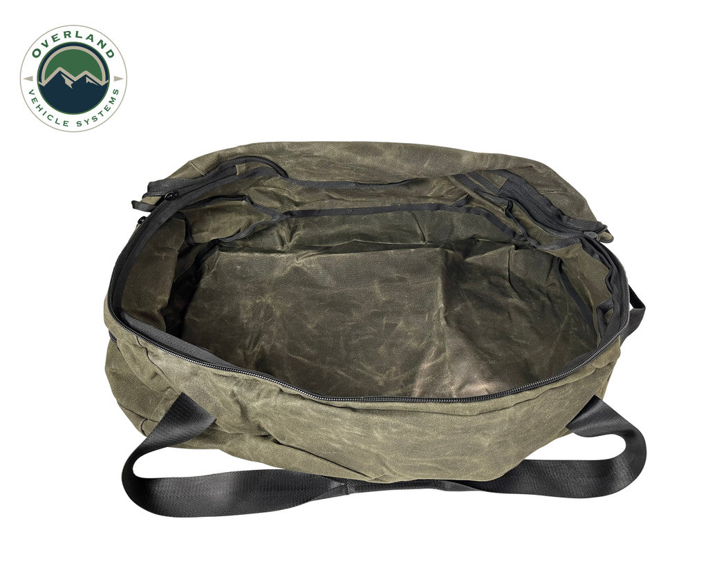 OVERLAND VEHICLE SYSTEMS | Large Duffle With Handle And Straps #16 Waxed Canvas (21029941)