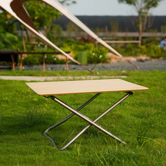 ICECO | Portable Folding Bamboo Camping Table with Storage Bag