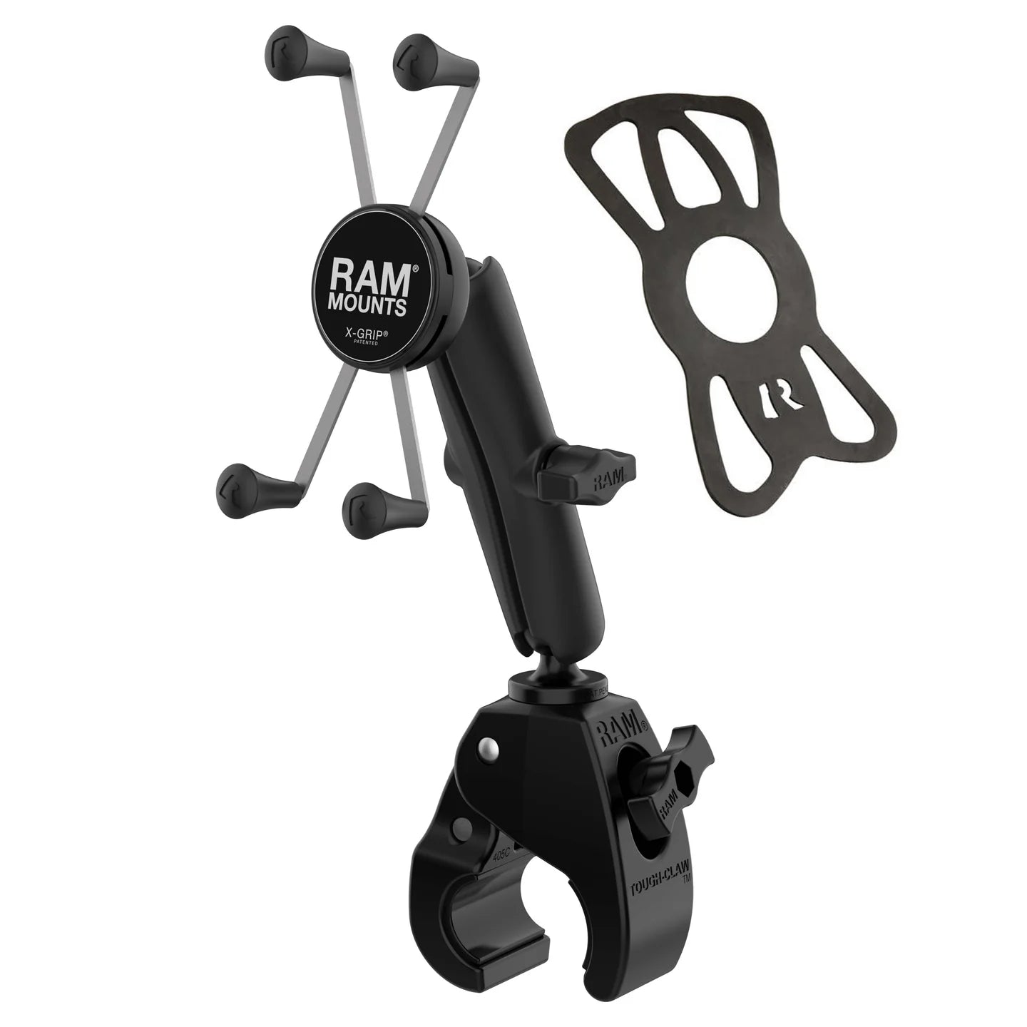RAM MOUNTS | RAM X-Grip Large Phone Mount with Tough-Claw Medium Clamp Base - Long