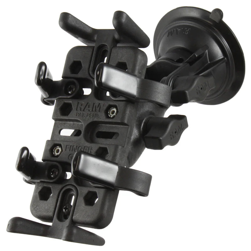 RAM MOUNTS | RAM Finger-Grip Universal Mount with RAM Twist-Lock Suction Cup
