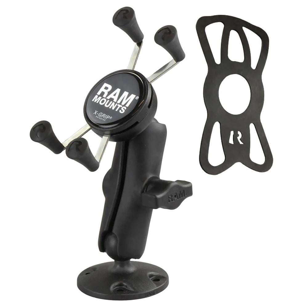 RAM MOUNTS | RAM X-Grip High-Strength Composite Phone Mount with Drill-Down Base