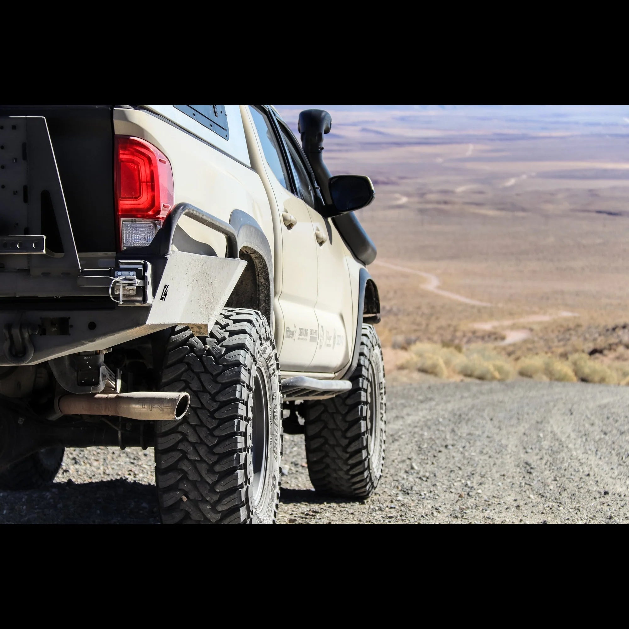 C4 FABRICATION | Tacoma 3rd Gen 2016-2023 Overland Series High Clearance Rear Bumper with Side Tubing