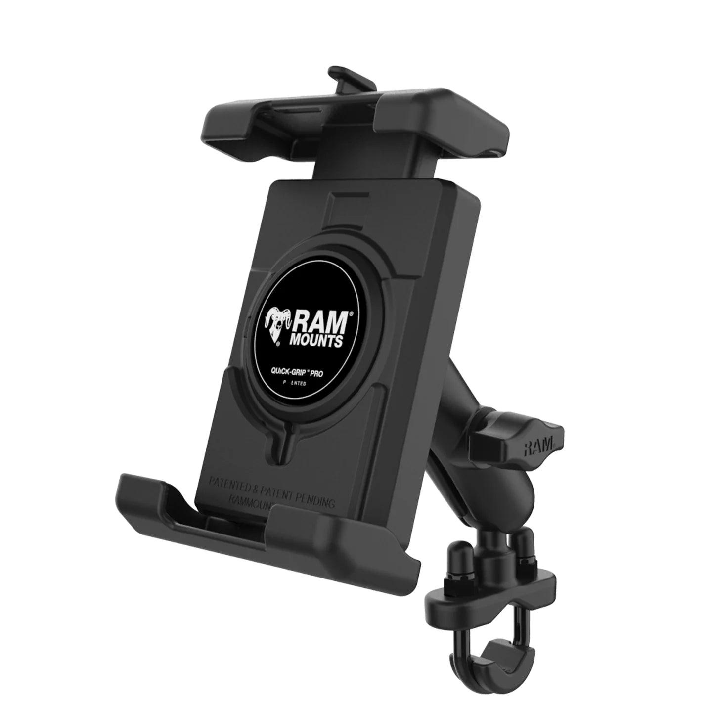 RAM MOUNTS | RAM Quick-Grip Pro XL Phone Mount with Handlebar U-Bolt Base - Medium