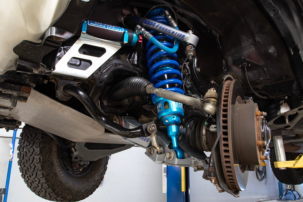 TOTAL CHAOS FABRICATION | Tundra 2nd Gen (2007 - 2021) Mid Travel Lift Kit W/ Front And Rear 2.5 Inch Diameter Adjustable Shocks (07-25-K3A)