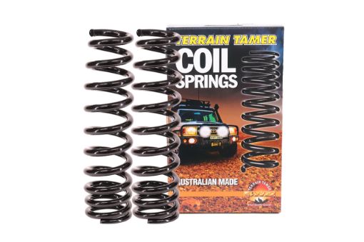 TERRAIN TAMER | Land Cruiser 200 Series UZJ200 & VDJ200 Without KDSS From 8/2007 Front Coil Spring Raised Height 1.5" 220lb Tapered Wire (TTCS-2409T)