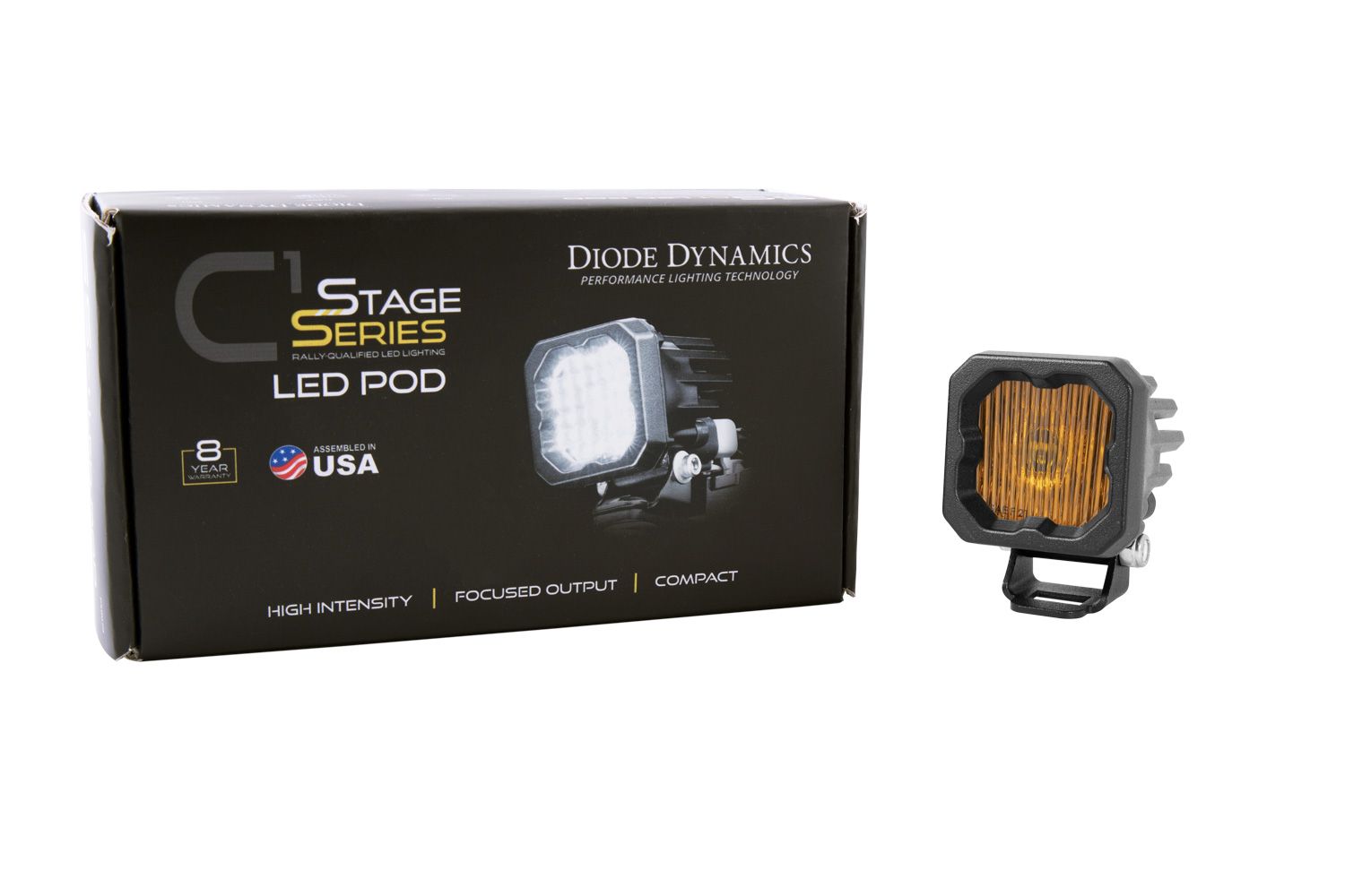 DIODE DYNAMICS | SSC1 Yellow SAE Fog Standard LED Pod (One)