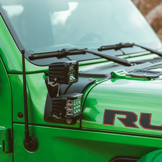 RIGID INDUSTRIES | Jeep Wrangler JL 2018 Cowl Mount Short Standoff Kit (41657)