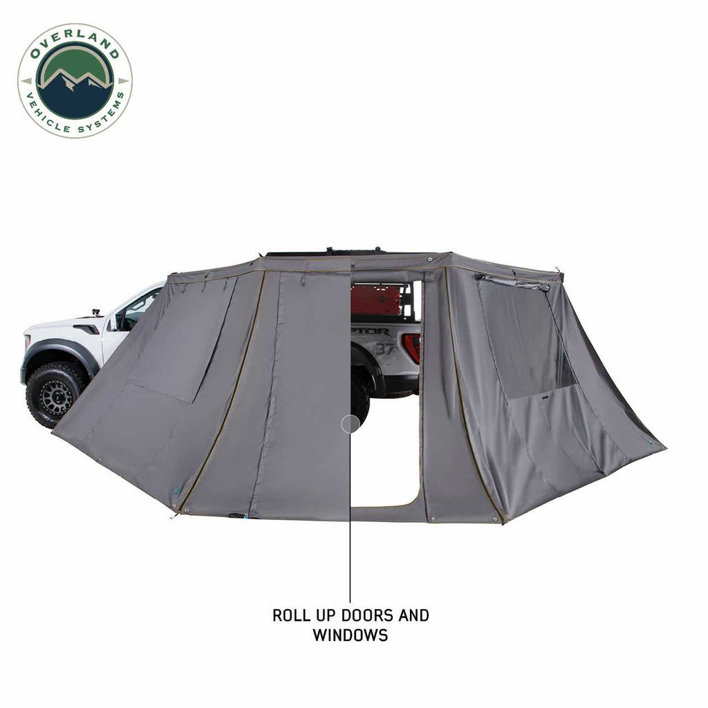 OVERLAND VEHICLE SYSTEMS | Nomadic 180 LTE Awning Wall with Windows (18159919)