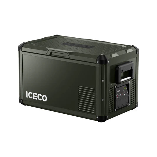 ICECO | 37QT VL35ProS Olive 12V Metal Single Zone Fridge Freezer