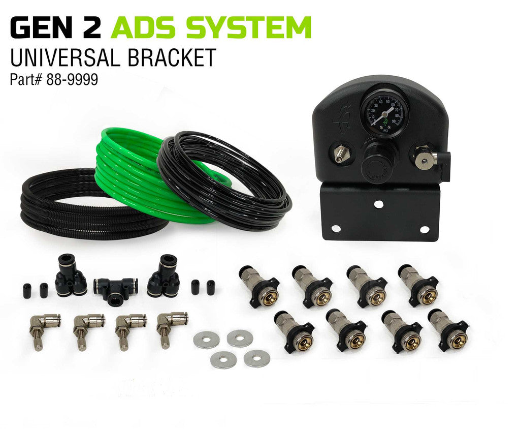UP DOWN AIR | GEN 2 4 Tire Inflation System Universal With Box, Fittings, Hoses & Storage Bag (88-9999)