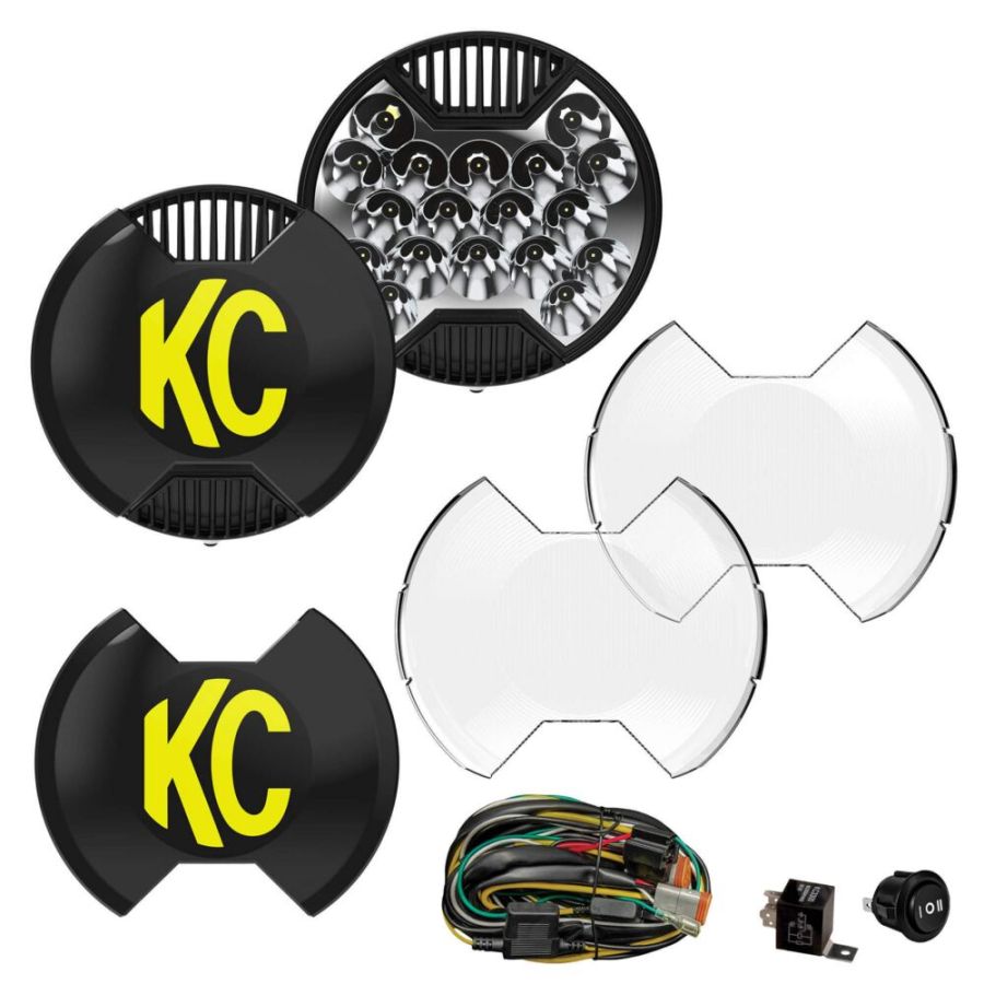 KC HILITES | SlimLite 8" LED - Master Kit - Pair (0108)