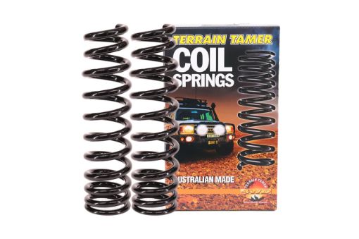 TERRAIN TAMER | Land Cruiser 200 Series UZJ200 & VDJ200 Without KDSS From 8/2007 Front Coil Spring Raised Height 1.5" 220lb+ Tapered Wire V8 (TTCS-2409TK)